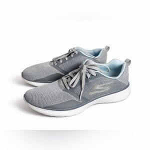 Skechers Go Walk 4 Edge Women’s Sz. 10 Gray Comfort Walking Sneakers Lightweight